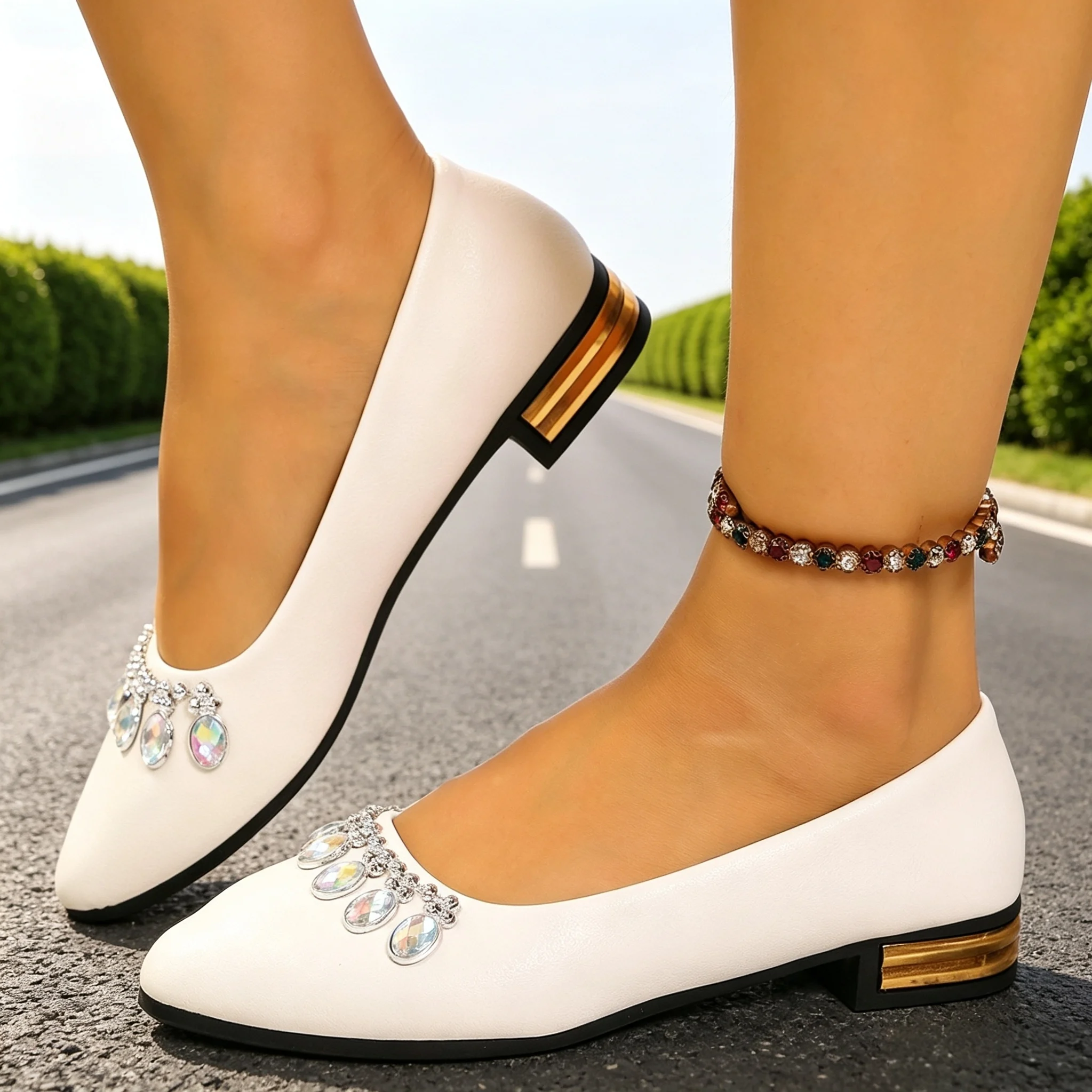 Women'S Shoes Everyday - Women Flats Pointed Toe Ballet Shoes