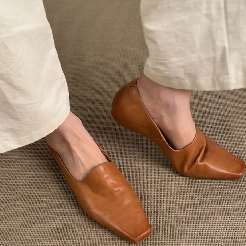 Women Shoes Size Chart - Retro Flat Loafers Women's Slip-on British