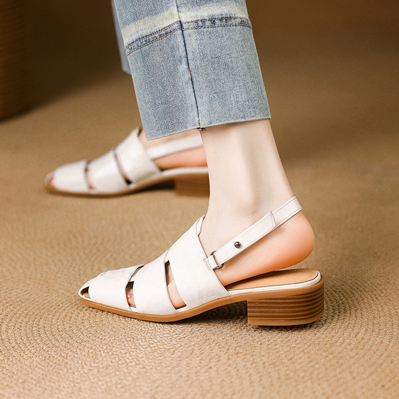 NEW Summer Women Sandals Genui - Women Shoes Formal 评论和价格