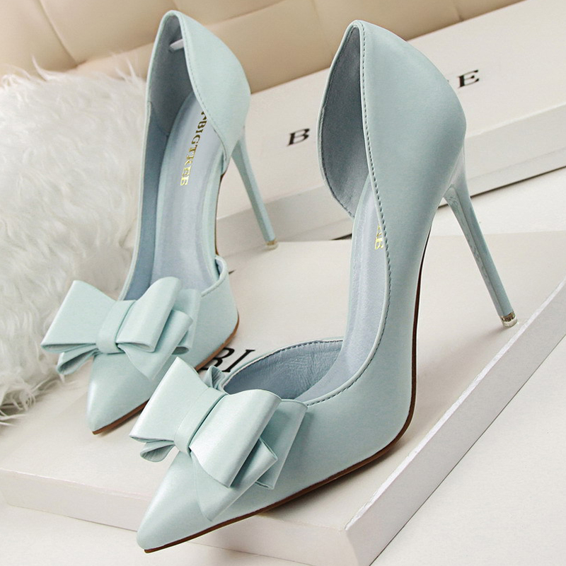 BIGTREE Shoes Bow-knot Woman P - Women'S Shoes Big Feet 评论和价格