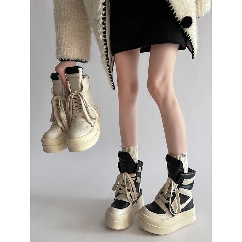 Thick Sole Ankle Boots Design  - Women Shoes Size Chart 评论和价格