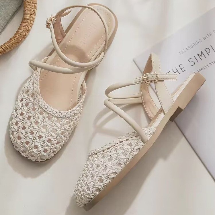 French-style Closed-toe Sandal - Slingback Pumps Women 评论和价格