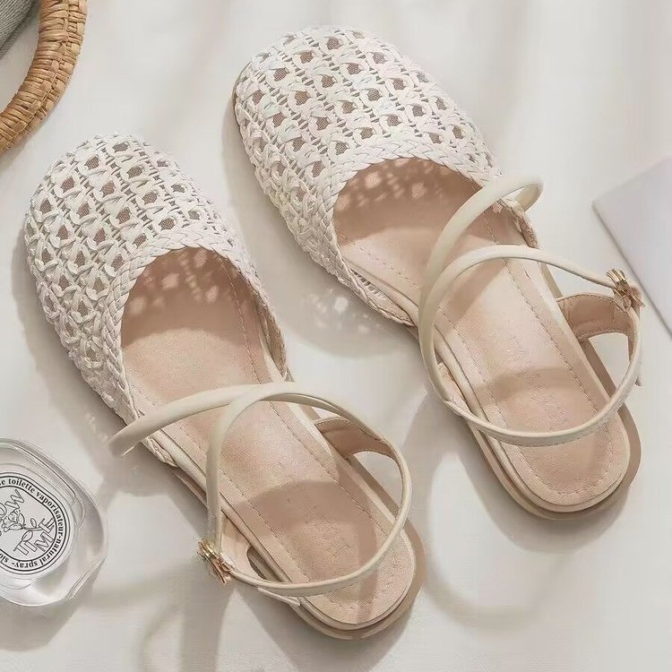 French-style Closed-toe Sandal - Slingback Pumps Women 评论和价格