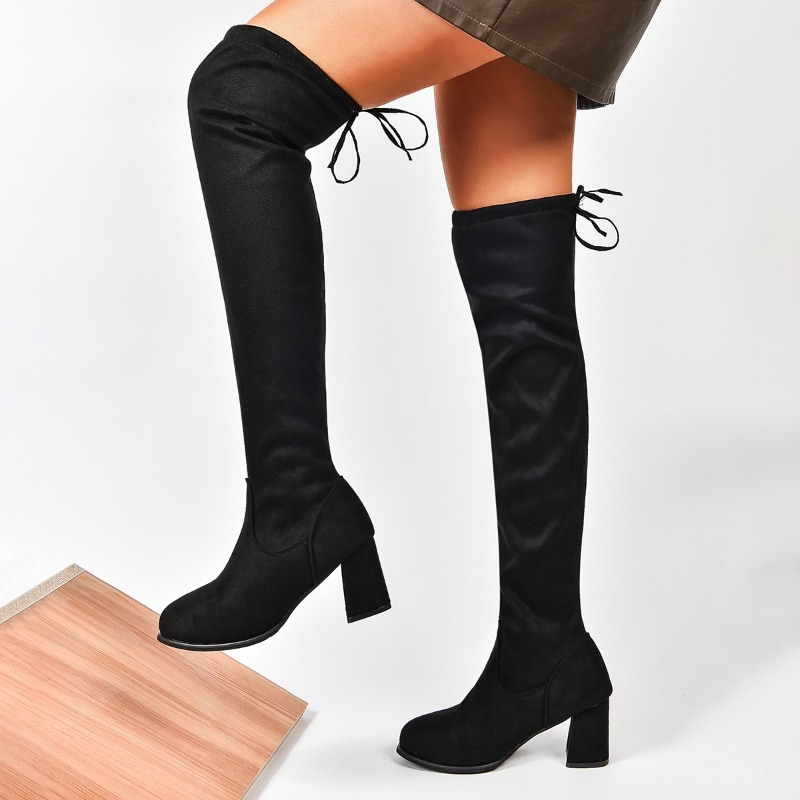 Autumn and Winter New Skinny O - Block Heel Ankle Boots 评论和价格