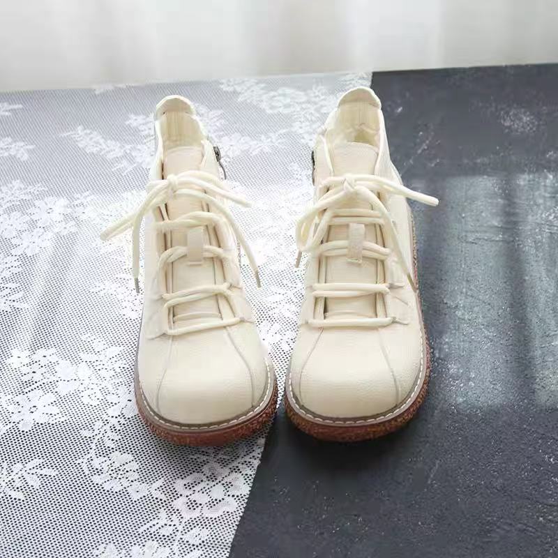 Careaymade-Vintage Lace Up boo - Women Shoes Size Chart 评论和价格