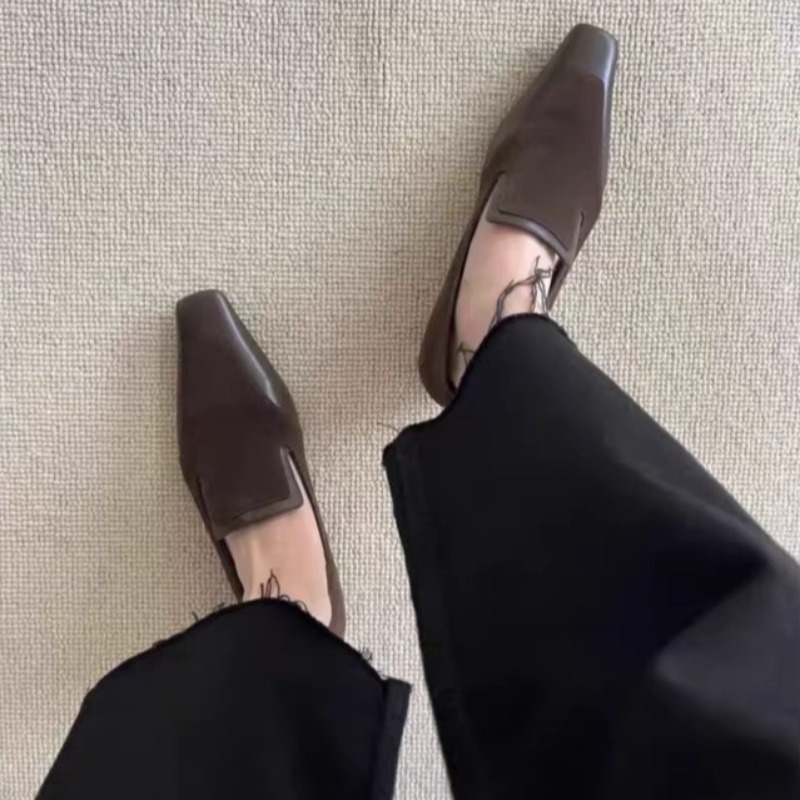 Retro Square Toe Deep Mouth Sl - Slingback Pumps Women 评论和价格