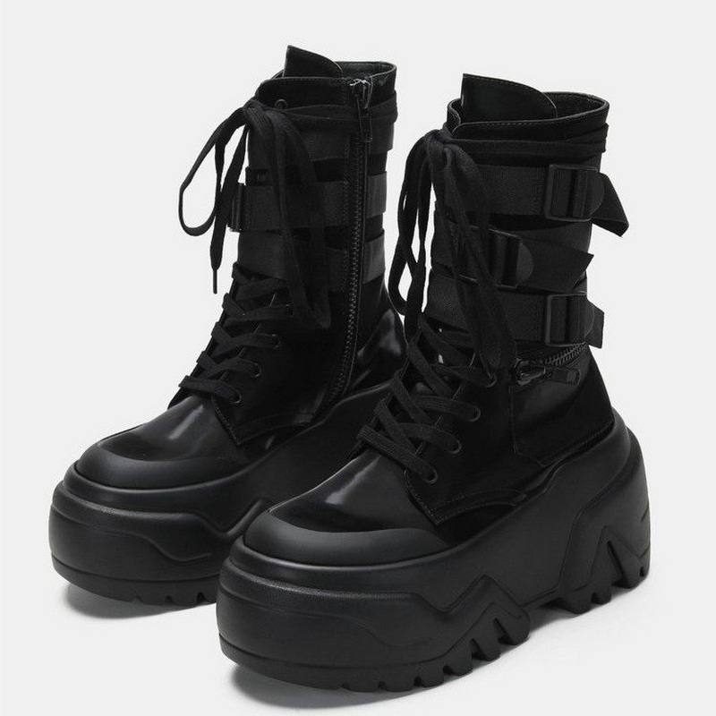 Hot Fashion Women Chunky Platf - Women Shoes Size Chart 评论和价格
