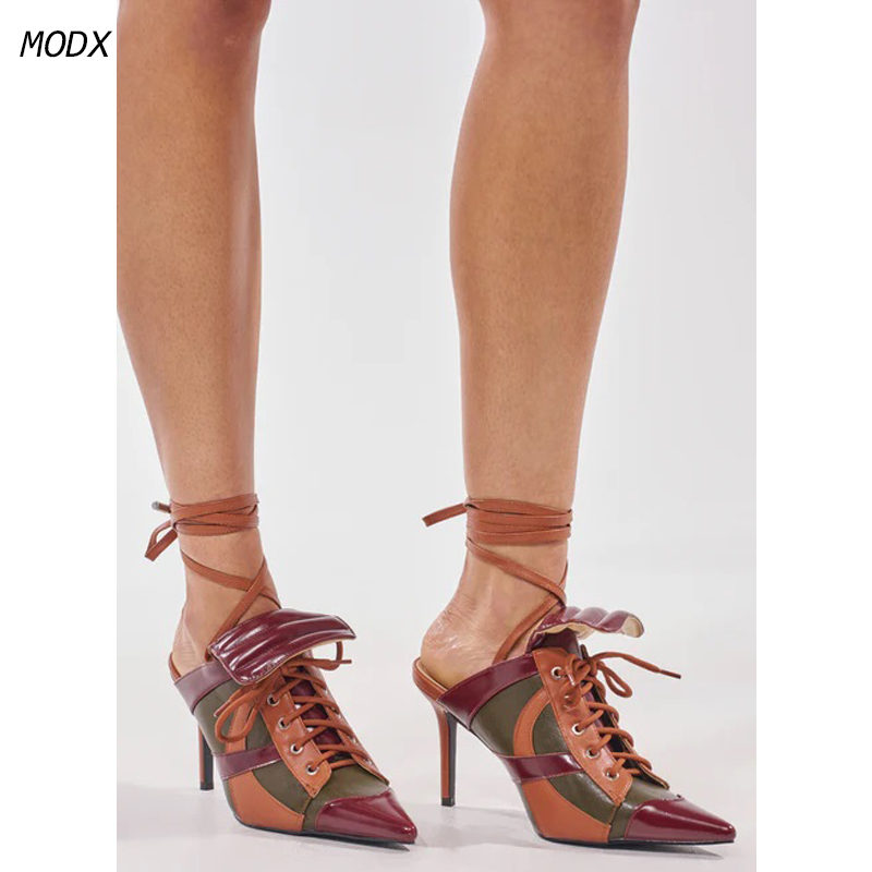 2026 New Women Retro Color Blo - Block Heel Ankle Boots 评论和价格