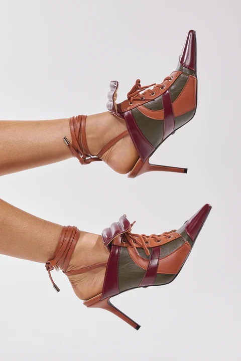 2026 New Women Retro Color Blo - Block Heel Ankle Boots 评论和价格