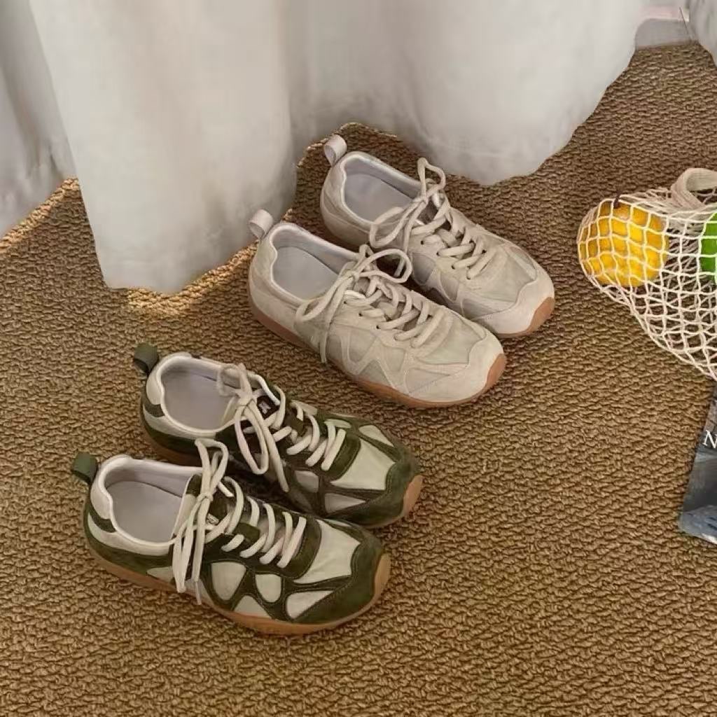 Vintage Patchwork Lace Up Snea - Women Shoes Wedges 评论和价格