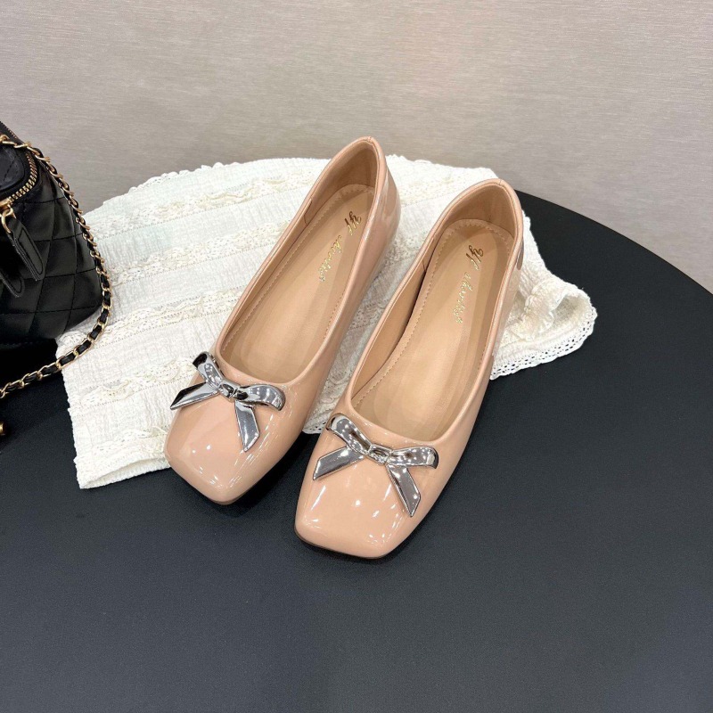 Art Style Bow Flat Shoes Women - Women Shoes Wedges 评论和价格
