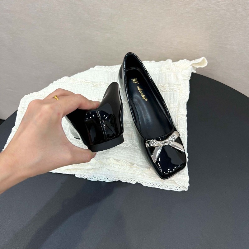 Art Style Bow Flat Shoes Women - Women Shoes Wedges 评论和价格