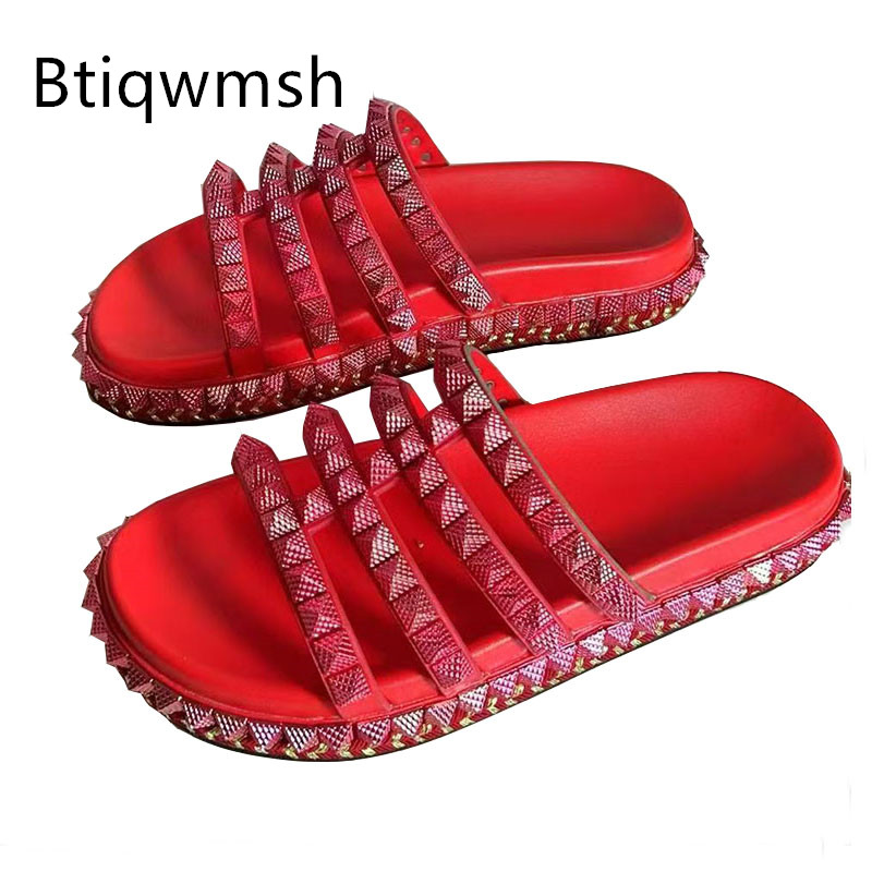 Red Rivet Studded Gladiator Sa - Women'S Shoes Red Bottoms 评论和价格