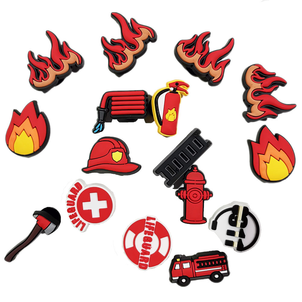 Fireman Shoe Charms for Crocs  - Croc Style Clog 评论和价格