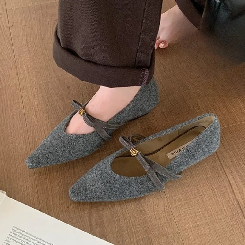 Bowknot Pointed Toe Low Heel W - Women Shoes Wedges 评论和价格