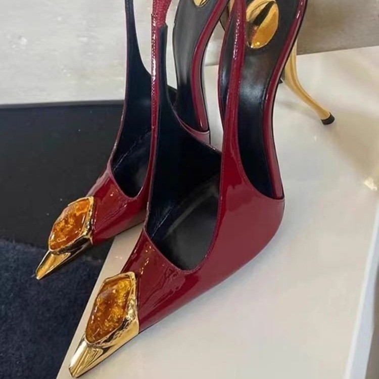 Star style Gemstone Metal Toe  - Women Shoes Formal 评论和价格