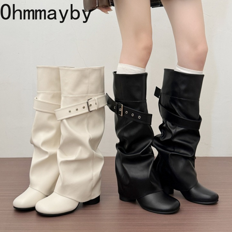 Designer Women Knee High Boots - Block Heel Ankle Boots 评论和价格