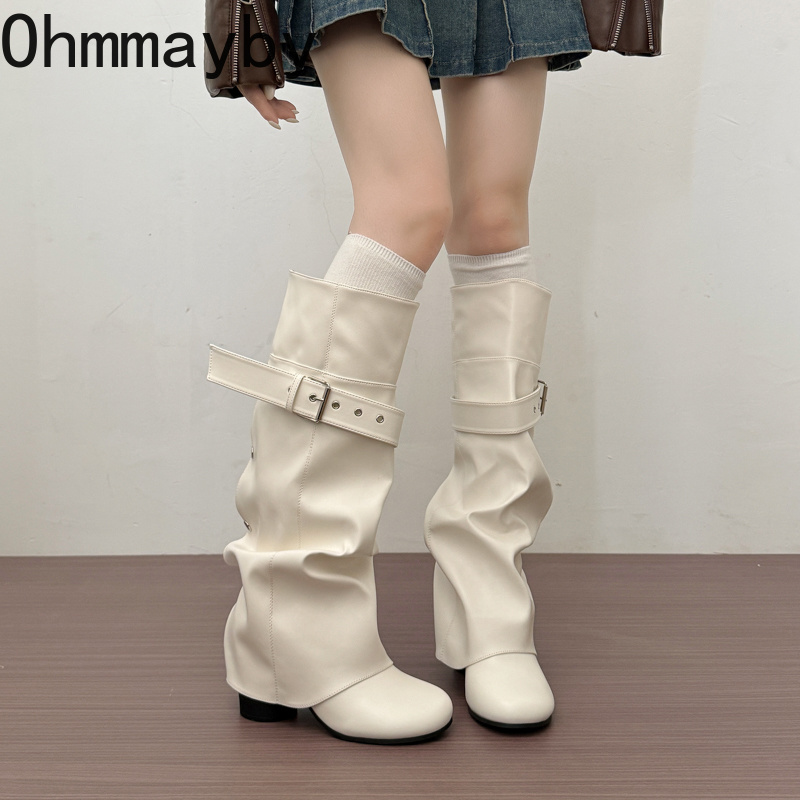 Designer Women Knee High Boots - Block Heel Ankle Boots 评论和价格