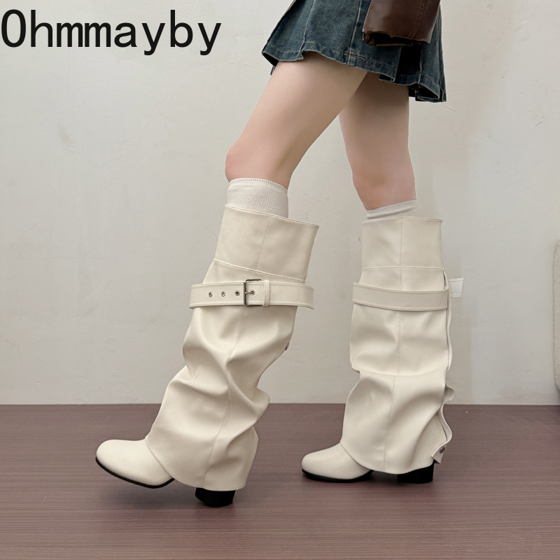Designer Women Knee High Boots - Block Heel Ankle Boots 评论和价格