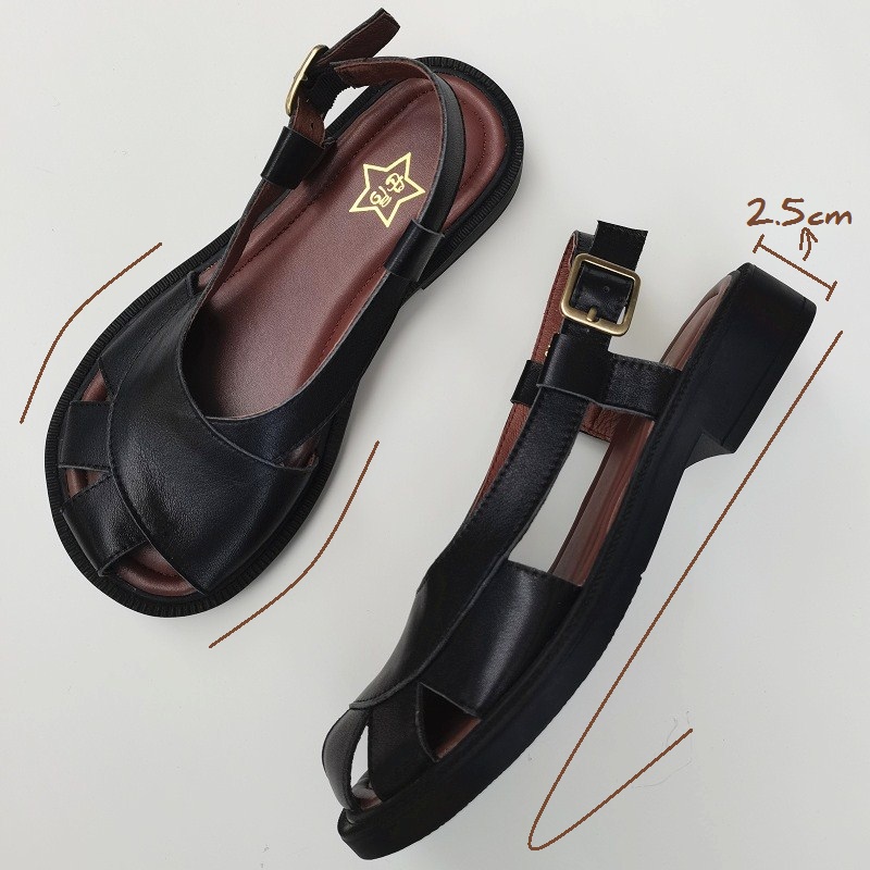 Careaymade-Genuine Leather wid - Women'S Shoes Big Feet 评论和价格
