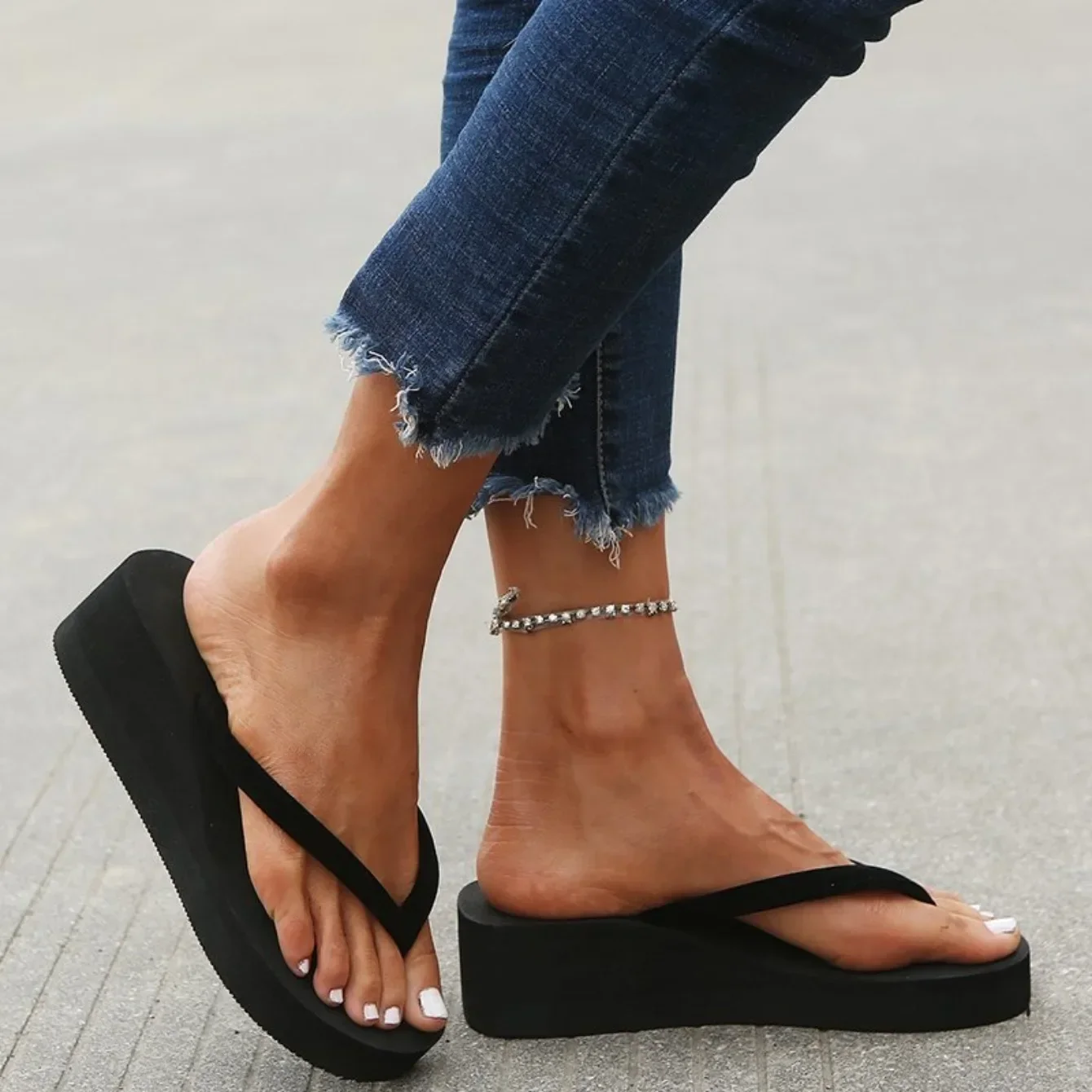Slippers Summer Shoes Women We - Women Shoes Wedges 评论和价格