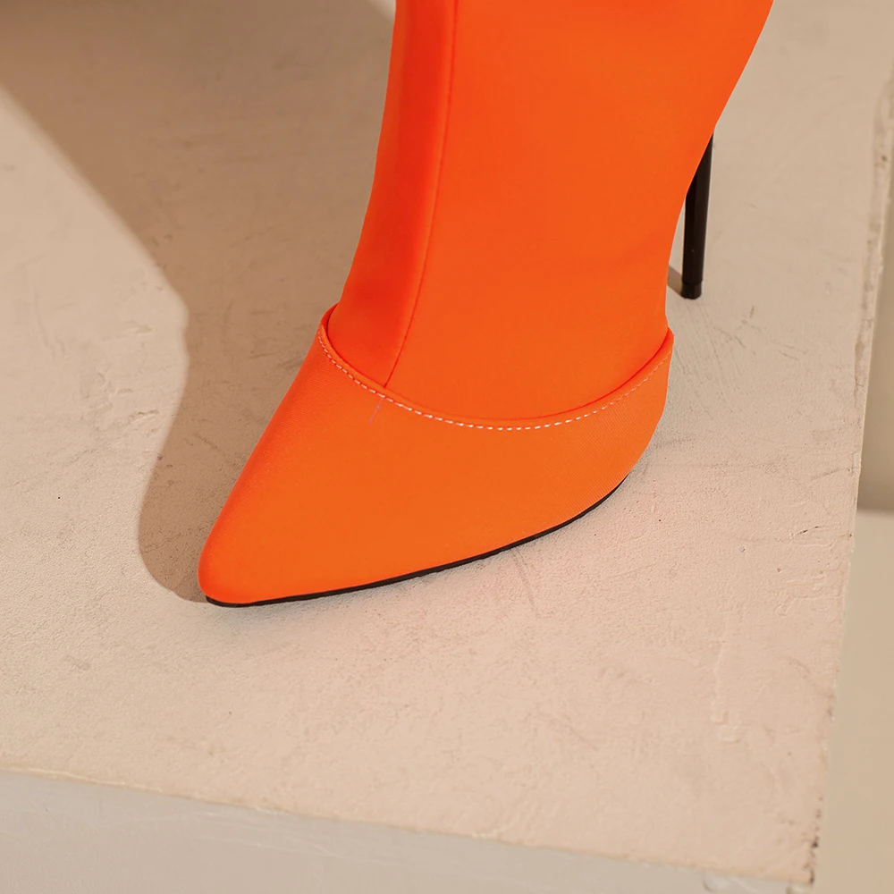 New Winter Glamour Orange Yell - Women'S Shoes Big Feet 评论和价格