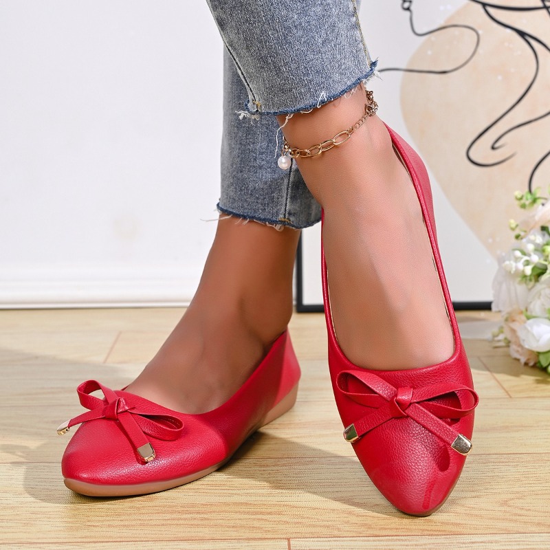 Bow Shallow Mouth Soft Sole Co - Women Shoes Wedges 评论和价格