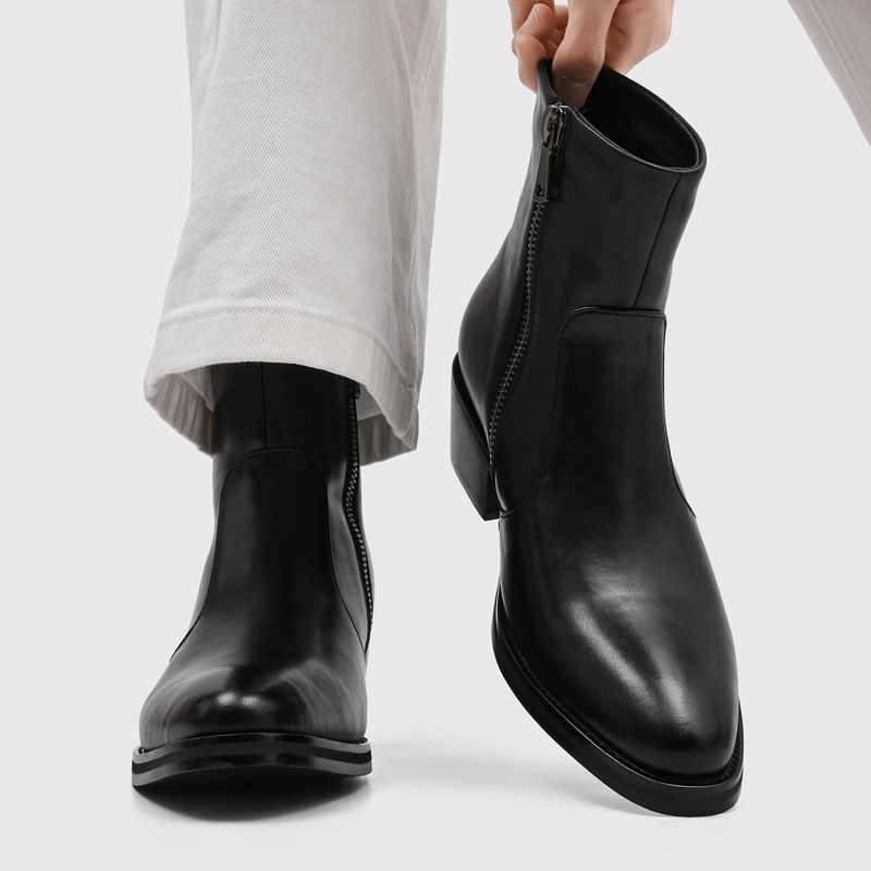 High Quality Men's Vintage Poi - Block Heel Ankle Boots 评论和价格