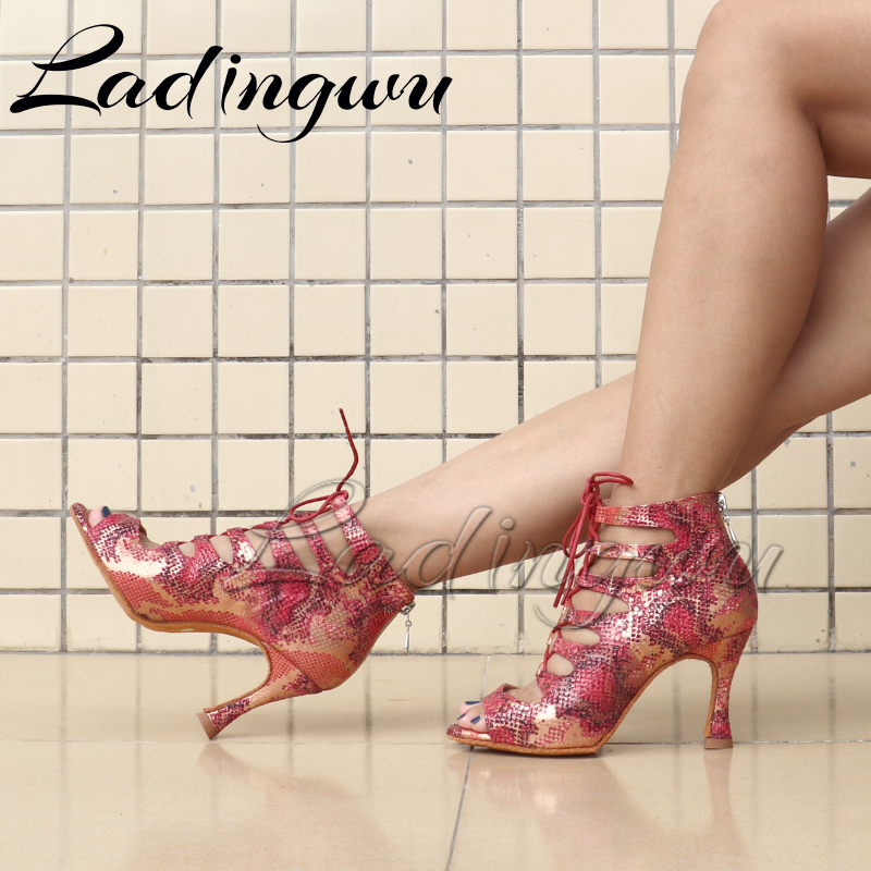 Ladingwu Latin Boots Soft Bott - Women'S Shoes Red Bottoms 评论和价格